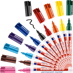 Set x 10 marcadores permanentes edding 400
