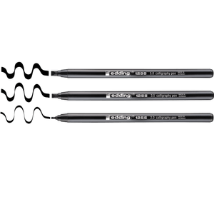 Marcador caligráfico edding 1255/3 set de 3 puntas