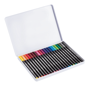 Fibras edding 1200 Set x 20 en caja metálica