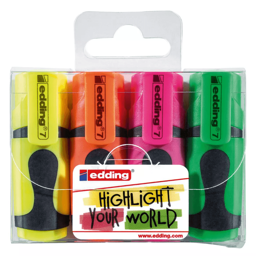 12 Subrayadores Mini Con Forma De Helado - 6 Colores Fluorescentes, Ideales Para Estudiantes Y Oficina