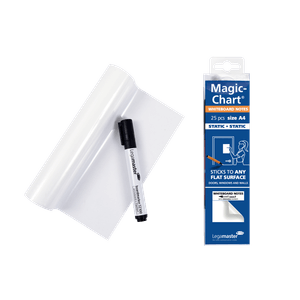 Lamina autoadherente Legamaster Magic-chart 20 x 30 cm. 25 pzs.