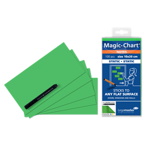 Lamina autoadherente Legamaster Magic-chart 10 x 20 cm. 100 pzs.