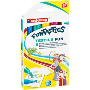 Set x 5 Marcadores edding Funtastic Textile fun